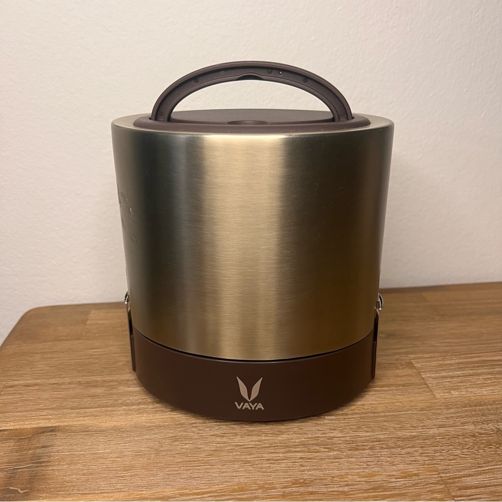Vaya‎ Insulated Copper-Finished Stainless Steel Lunch Box, 1000 ml, 3 Containers